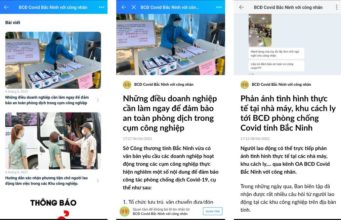 Gần 13.000 công nhân Bắc Ninh theo dõi trang Zalo chống dịch Covid-19