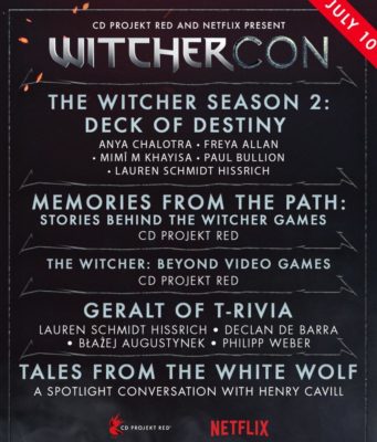 Netflix công bố lịch chiếu chính thức của WitcherCon Netflix công bố lịch chiếu chính thức của WitcherCon