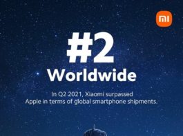 Lần đầu tiên Xiaomi đứng thứ 2 thị trường điện thoại thông minh toàn cầu