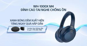 Tai nghe chống ồn Sony WH-1000XM4 phiên bản xanh bóng đêm