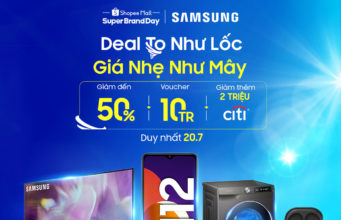 Samsung ưu đãi lớn trên Shopee từ hôm nay