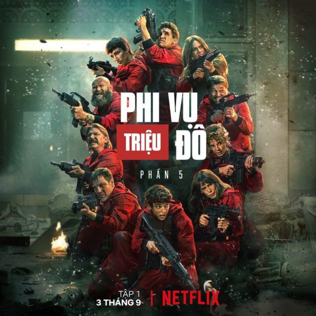 Netflix tung trailer Money Heist (La casa de papel) mùa 5
