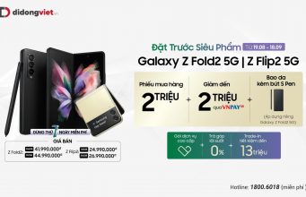 Đặt Galaxy Z Fold3 và Z Flip3 tại Di Động Việt nhận quà tặng đến 6 triệu
