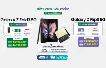 Di Động Việt mở đặt gạch Galaxy Z Fold3 và Z Flip3, tặng bộ quà đến 7 triệu Di Động Việt mở đặt gạch Galaxy Z Fold3 và Z Flip3, tặng bộ quà đến 7 triệu