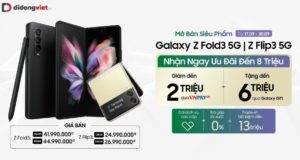 Di Động Việt giao hơn 300 máy Galaxy Z Fold3 5G & Z Flip3 5G trong ngày mở bán