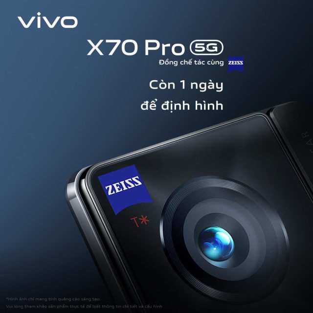 Còn 1 ngày trước thềm ra mắt flagship X70 Pro nhà vivo Còn 1 ngày trước thềm ra mắt flagship X70 Pro nhà vivo