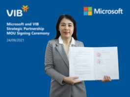 VIB hợp tác Microsoft tạo bứt phá tốc độ dịch vụ và đổi mới sáng tạo
