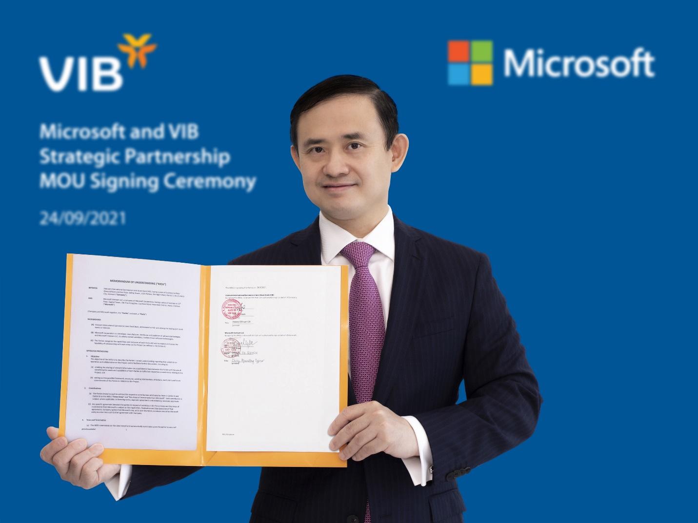 VIB hợp tác Microsoft tạo bứt phá tốc độ dịch vụ và đổi mới sáng tạo VIB hợp tác Microsoft tạo bứt phá tốc độ dịch vụ và đổi mới sáng tạo