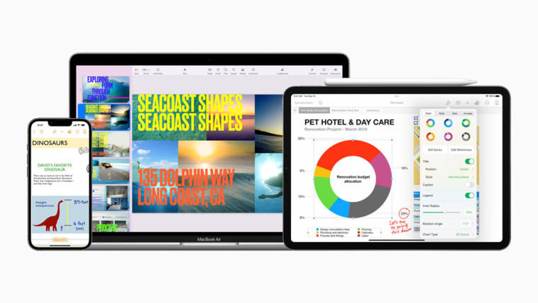 Apple bổ sung các tính năng mới cho bộ ứng dụng iWork