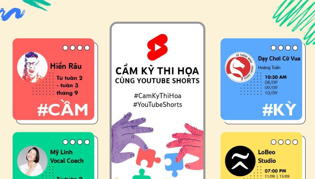 Luyện ‘tứ nghệ' cầm-kỳ-thi-họa cùng Youtube Shorts
