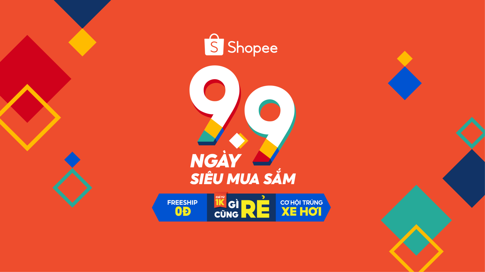 Shopee tổ chức sự kiện 9.9 Ngày Siêu Mua Sắm