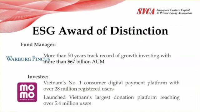 MoMo giành giải thưởng phát triển bền vững của SVCA