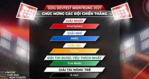 GDG DevFest MienTrung công bố 5 đội thắng giải cuộc thi Hackathon