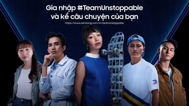 Samsung vinh danh 3 thủ lĩnh đại diện Việt Nam trong chiến dịch #TeamUnstoppable Samsung vinh danh 3 thủ lĩnh đại diện Việt Nam trong chiến dịch #TeamUnstoppable
