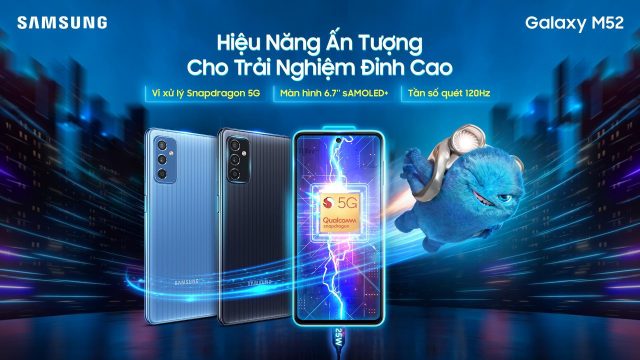 Samsung Galaxy M52 5G ra mắt, giá từ 9,7 triệu dồng Samsung Galaxy M52 5G ra mắt, giá từ 9,7 triệu dồng