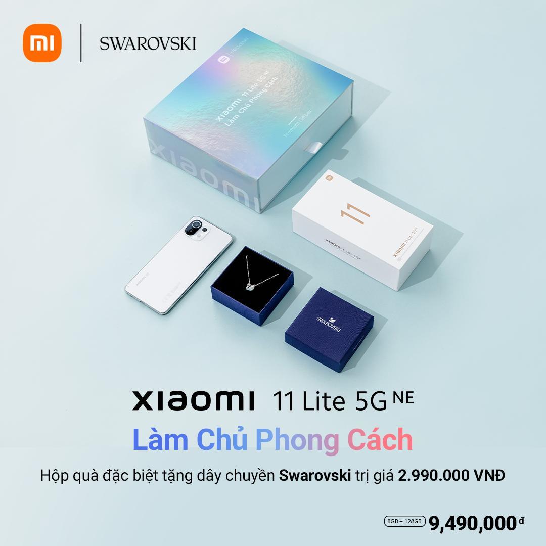 Ra mắt Xiaomi 11 Lite 5G NE bản đặc biệt, hợp tác cùng Swarovski