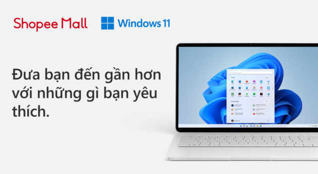 Shopee giới thiệu loạt ưu đãi độc quyền dành cho các sản phẩm laptop tích hợp hệ điều hành Microsoft Windows 11 Shopee giới thiệu loạt ưu đãi độc quyền dành cho các sản phẩm laptop tích hợp hệ điều hành Microsoft Windows 11