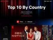 Netflix giới thiệu website cập nhật 10 phim phổ biến nhất mỗi tuần