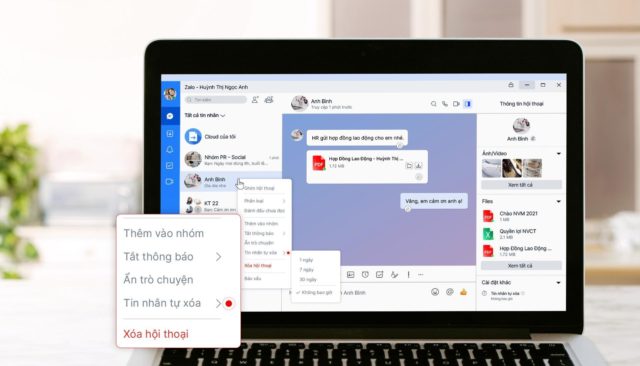 Zalo bổ sung tin nhắn tự xóa trên cả máy tính lẫn điện thoại, sắp có trong group chat Zalo bổ sung tin nhắn tự xóa trên cả máy tính lẫn điện thoại, sắp có trong group chat