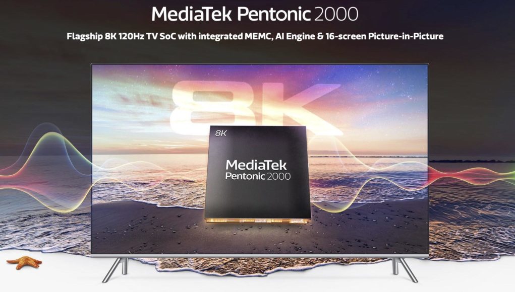 MediaTek công bố dòng chip Pentonic mới cho TV thông minh với Pentonic 2000 cho TV 8K 120Hz Flagship