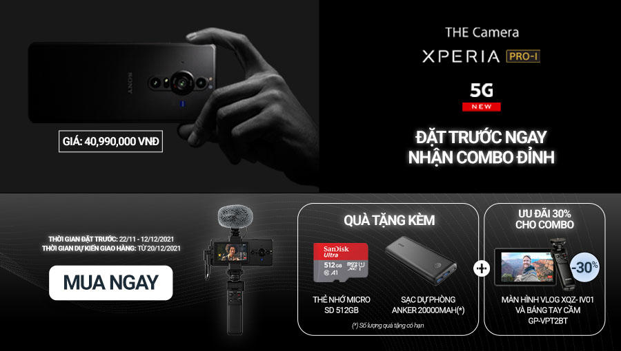 Sony Xperia PRO-I và Xperia 5 III chính thức ra mắt và cho đặt trước tại Việt Nam