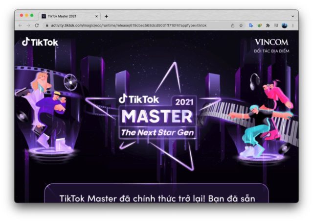 TikTok khởi động Cuộc thi TikTok Master 2021
