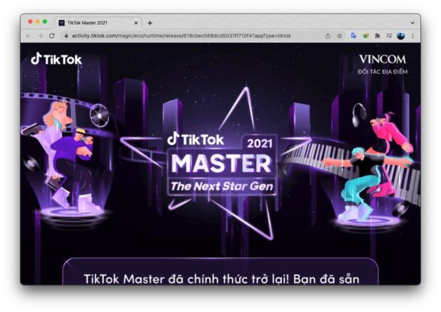 TikTok khởi động Cuộc thi TikTok Master 2021 TikTok khởi động Cuộc thi TikTok Master 2021