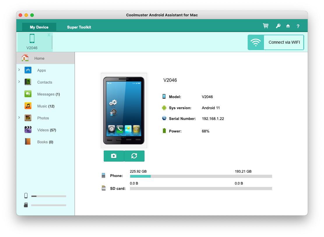 Coolmuster Android Assistant: quản lý thiết bị Android hiệu quả trên macOS