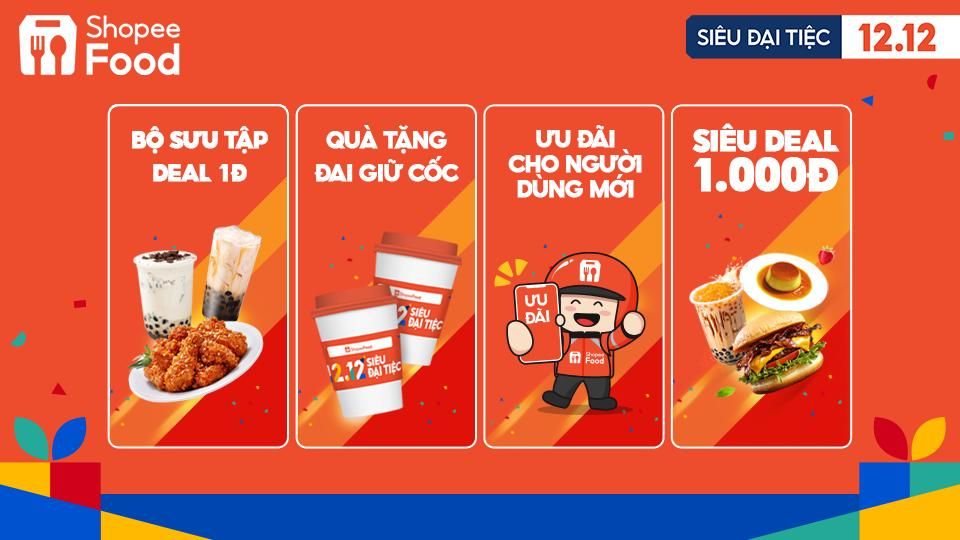 ShopeeFood đánh dấu mùa lễ hội cuối năm với sự kiện hoành tráng 12.12 Siêu Đại Tiệc ShopeeFood đánh dấu mùa lễ hội cuối năm với sự kiện hoành tráng 12.12 Siêu Đại Tiệc