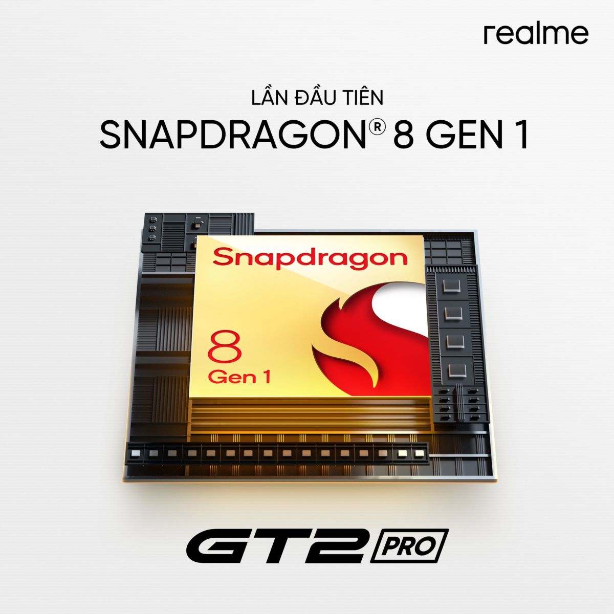 Flagship realme GT 2 Pro sẽ tích hợp chip cao cấp nhất Snapdragon 8 Gen 1
