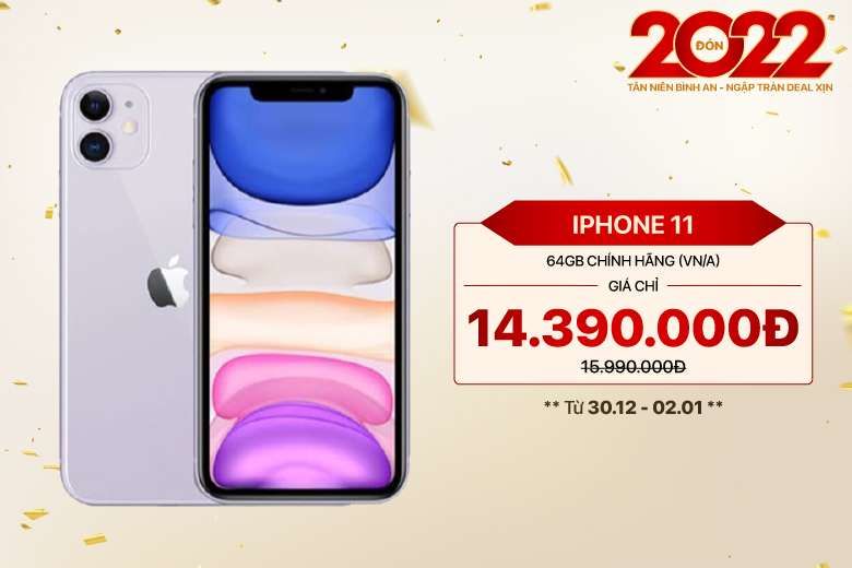Nhiều điện thoại, phụ kiện công nghệ giảm tới 50% đón Tết Dương lịch 2022 Nhiều điện thoại, phụ kiện công nghệ giảm tới 50% đón Tết Dương lịch 2022