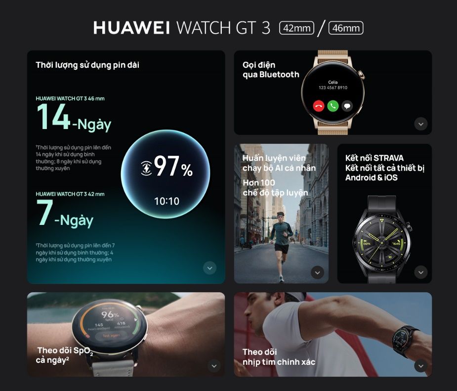 Huawei công bố giá chính thức Watch GT3 & GT Runner và ưu đãi đặt hàng