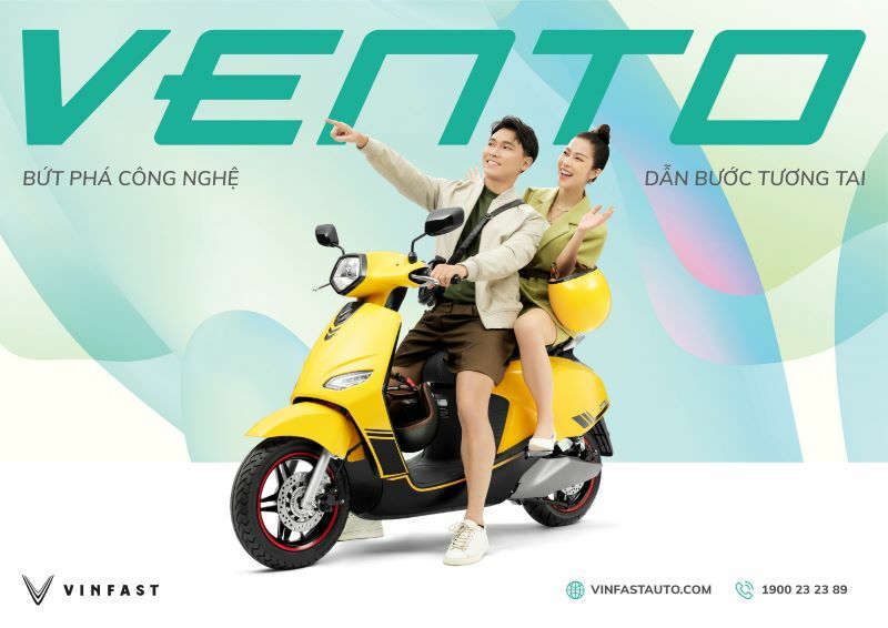 VinFast ra mắt xe máy điện Vento, tốc độ tối đa 80 km/h