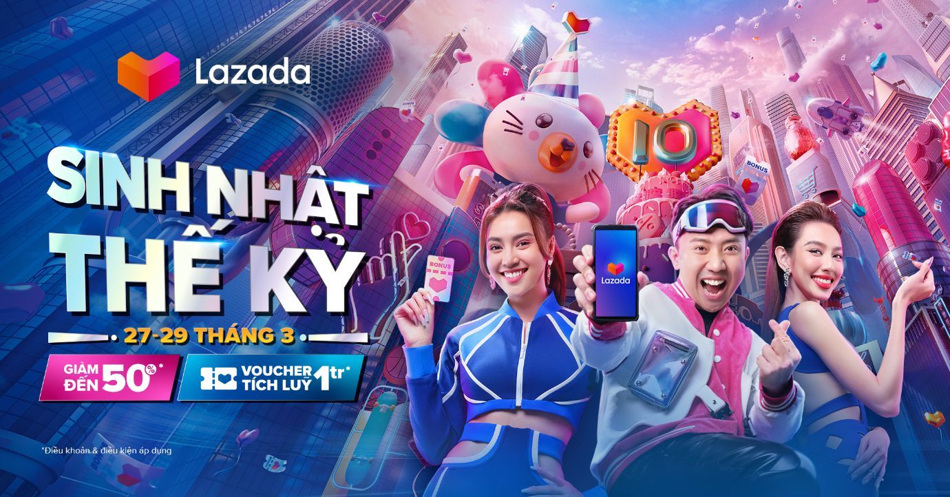 LAZADA 11 TUỔI  BÙNG NỔ SALE SINH NHẬT  YouTube