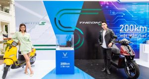 VinFast ra mắt 5 mẫu xe máy điện có khả năng di chuyển gần 200 km/lần sạc