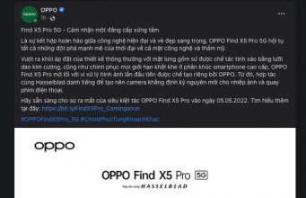 OPPO Find X5 Pro 5G ra mắt tại VN ngày 5.5