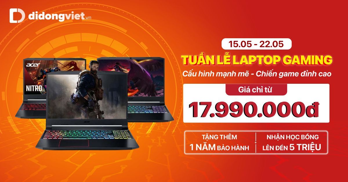 Giá bán laptop giảm mạnh giữa tháng 5, dòng gaming giảm đến 5 triệu đồng Giá bán laptop giảm mạnh giữa tháng 5, dòng gaming giảm đến 5 triệu đồng