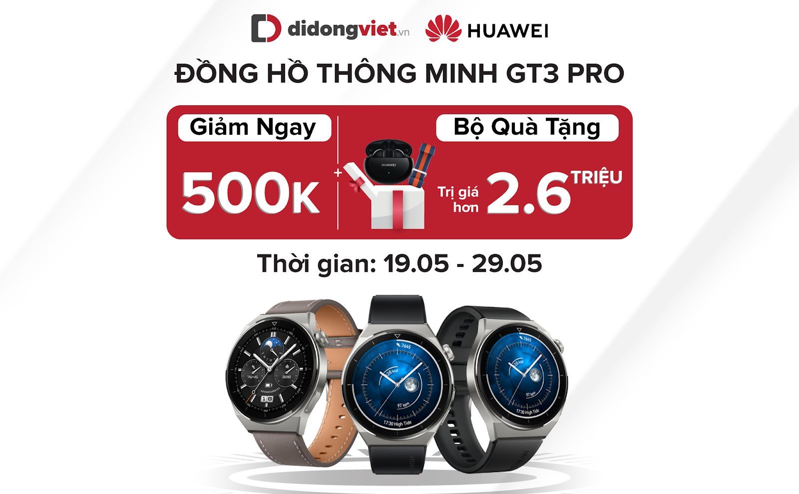 Huawei Watch GT3 Pro mở bán tại Việt Nam, chú trọng hơn tính năng theo dõi sức khỏe, giá từ 7,99 triệu đồng Huawei Watch GT3 Pro mở bán tại Việt Nam, chú trọng hơn tính năng theo dõi sức khỏe, giá từ 7,99 triệu đồng
