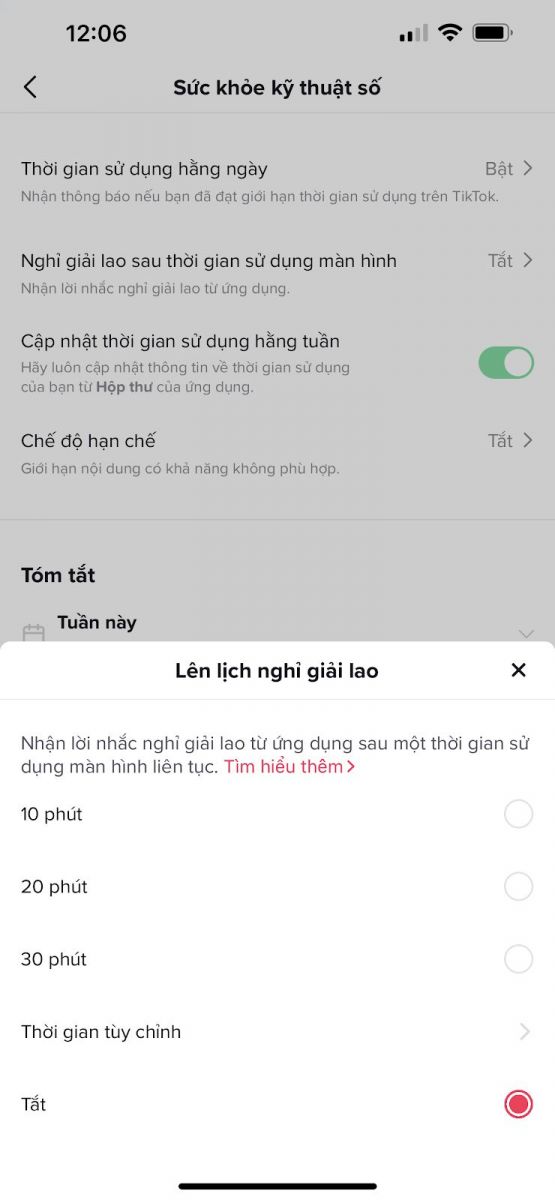 TikTok giới thiệu tính năng nhắc nhở bạn nghỉ giải lao TikTok giới thiệu tính năng nhắc nhở bạn nghỉ giải lao