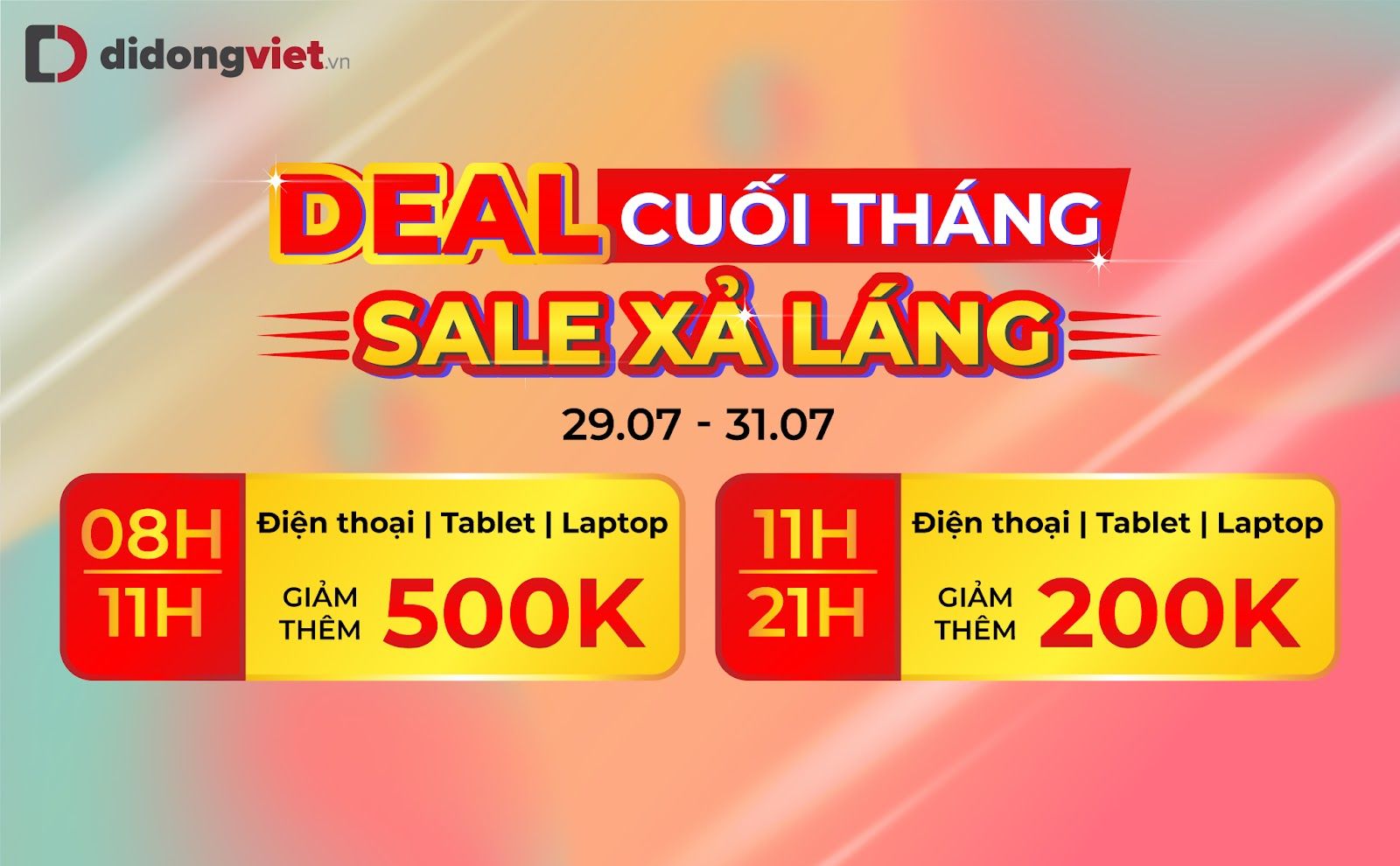 Di Động Việt giảm giá smartphone hơn 8 triệu, phụ kiện đến 65% Di Động Việt giảm giá smartphone hơn 8 triệu, phụ kiện đến 65%
