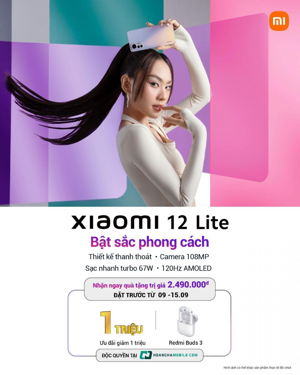 Bật sắc phong cách cùng Xiaomi 12 Lite và Miss World Việt Nam 2022 Bật sắc phong cách cùng Xiaomi 12 Lite và Miss World Việt Nam 2022