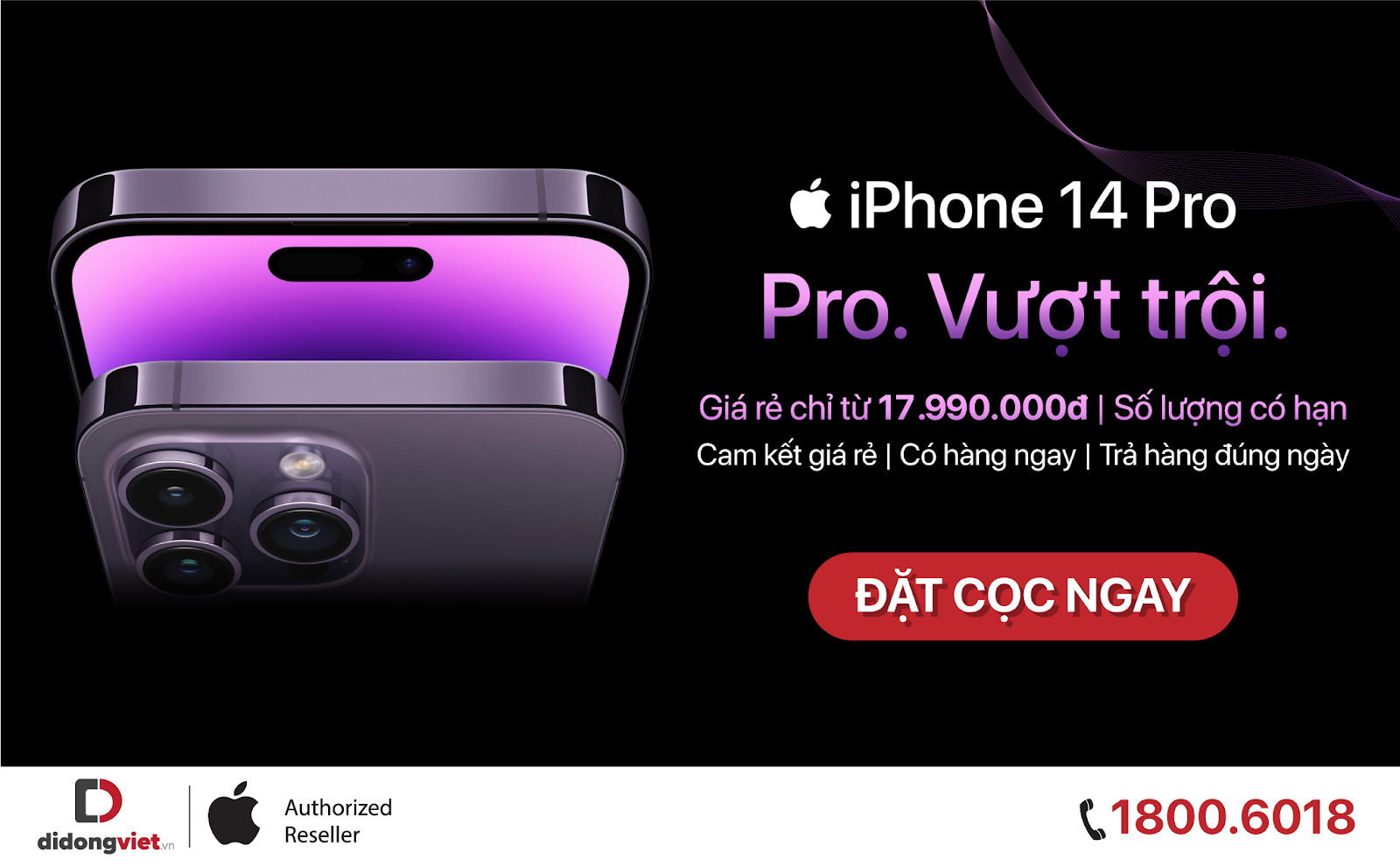 Di Động Việt bắt đầu nhận đặt cọc iPhone 14, ưu đãi đến 11 triệu đồng, cam kết trả hàng sớm Di Động Việt bắt đầu nhận đặt cọc iPhone 14, ưu đãi đến 11 triệu đồng, cam kết trả hàng sớm