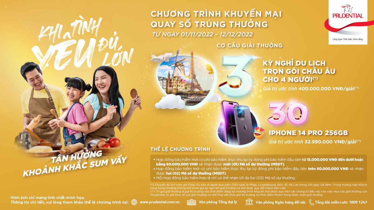 Cơ hội du lịch Châu Âu khi mua bảo hiểm Prudential Cơ hội du lịch Châu Âu khi mua bảo hiểm Prudential