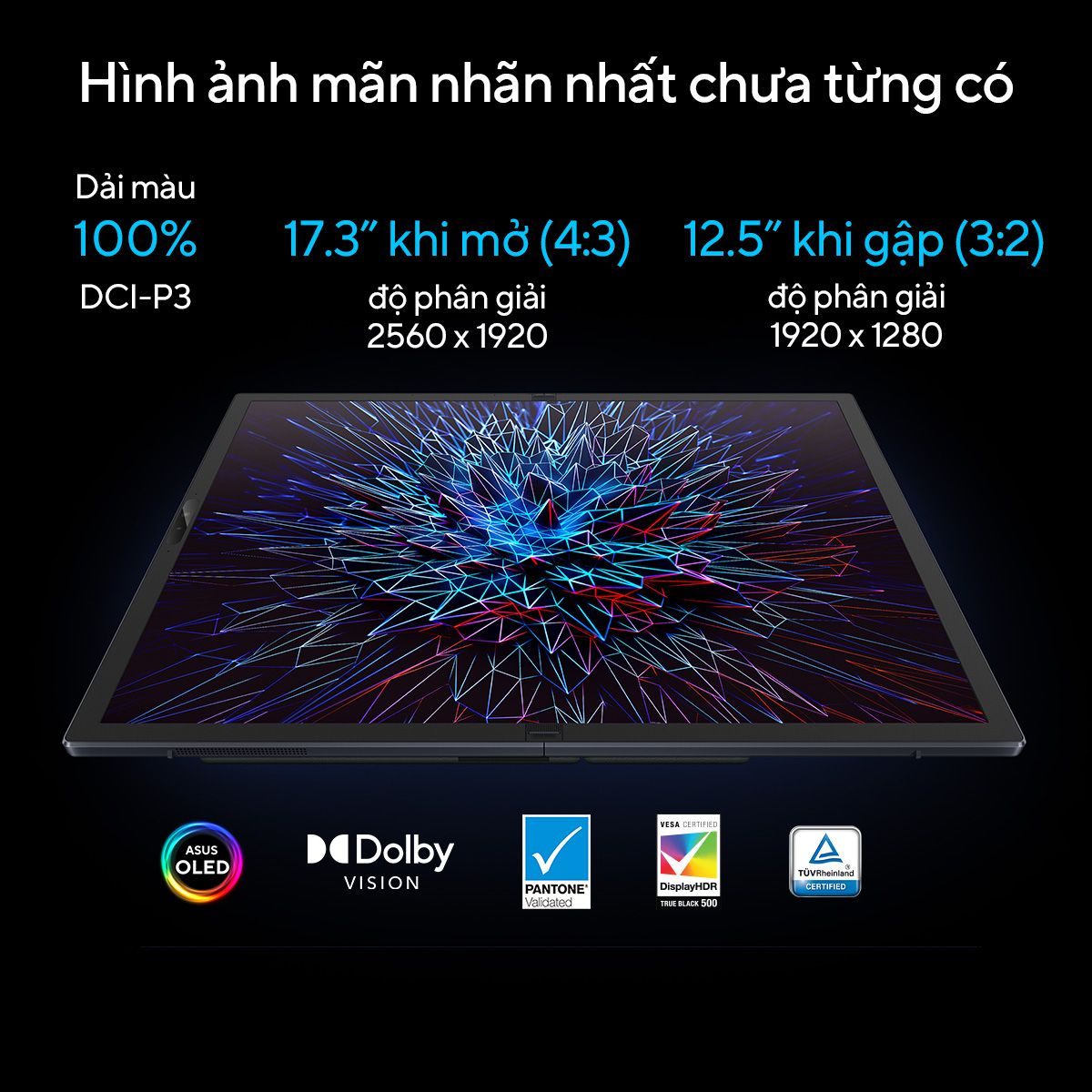 ASUS ra mắt Zenbook 17 Fold OLED (UX9702), giá 90 triệu đồng ASUS ra mắt Zenbook 17 Fold OLED (UX9702)