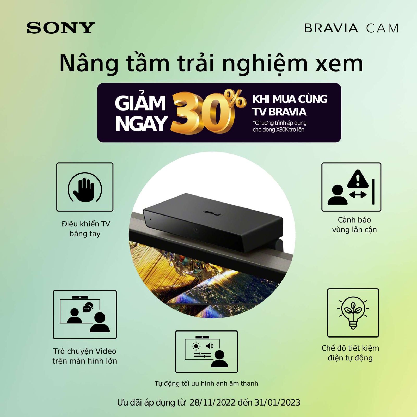 Sony ra mắt camera BRAVIA CAM Sony ra mắt camera BRAVIA CAM