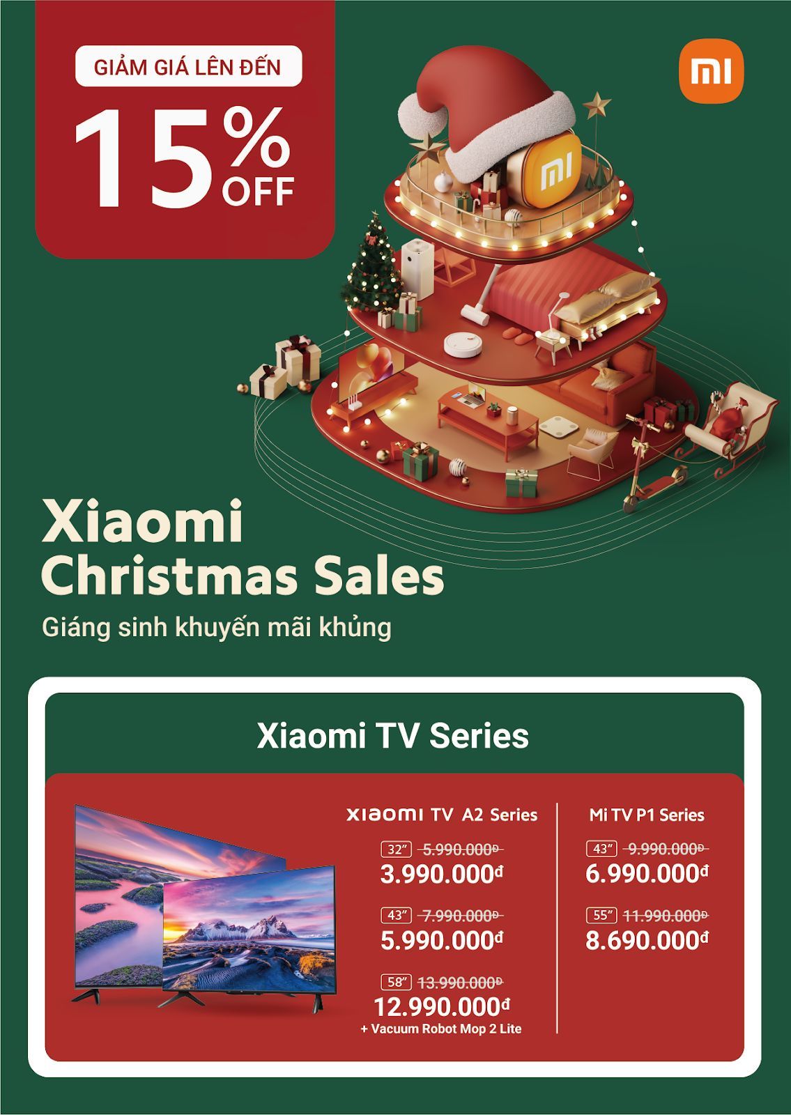 Xiaomi Việt Nam tưng bừng khuyến mãi mùa lễ hội cuối năm với nhiều ưu đãi hấp dẫn Xiaomi Việt Nam tưng bừng khuyến mãi mùa lễ hội cuối năm với nhiều ưu đãi hấp dẫn