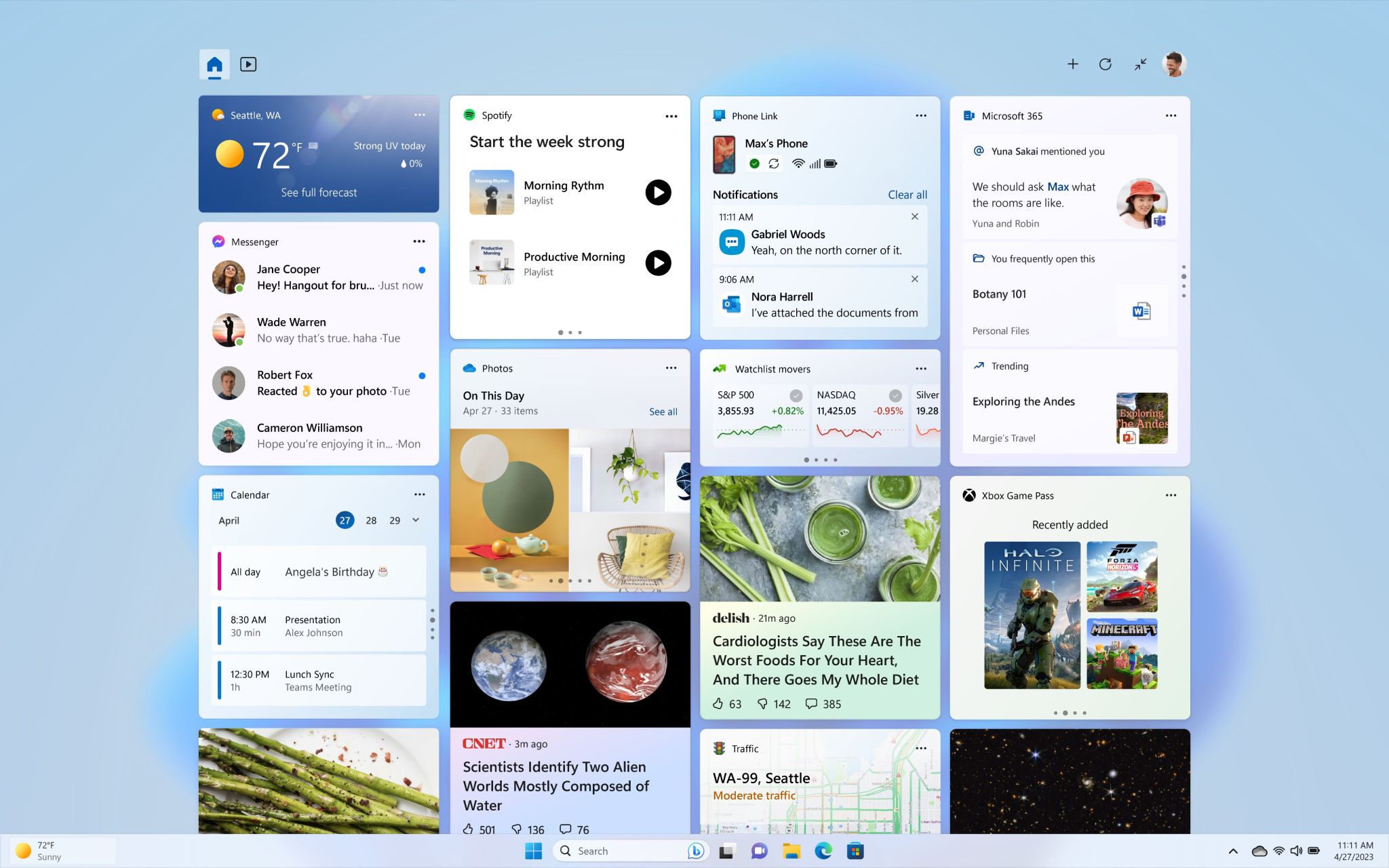 Microsoft ra mắt bản cập nhật mới cho Windows 11 – đưa công cụ tìm kiếm Bing tích hợp AI lên thanh tác vụ