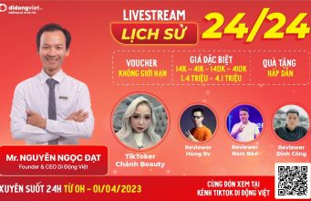 Chuỗi bán lẻ công nghệ đầu tiên livestream bán hàng tổng lực xuyên suốt 24 giờ