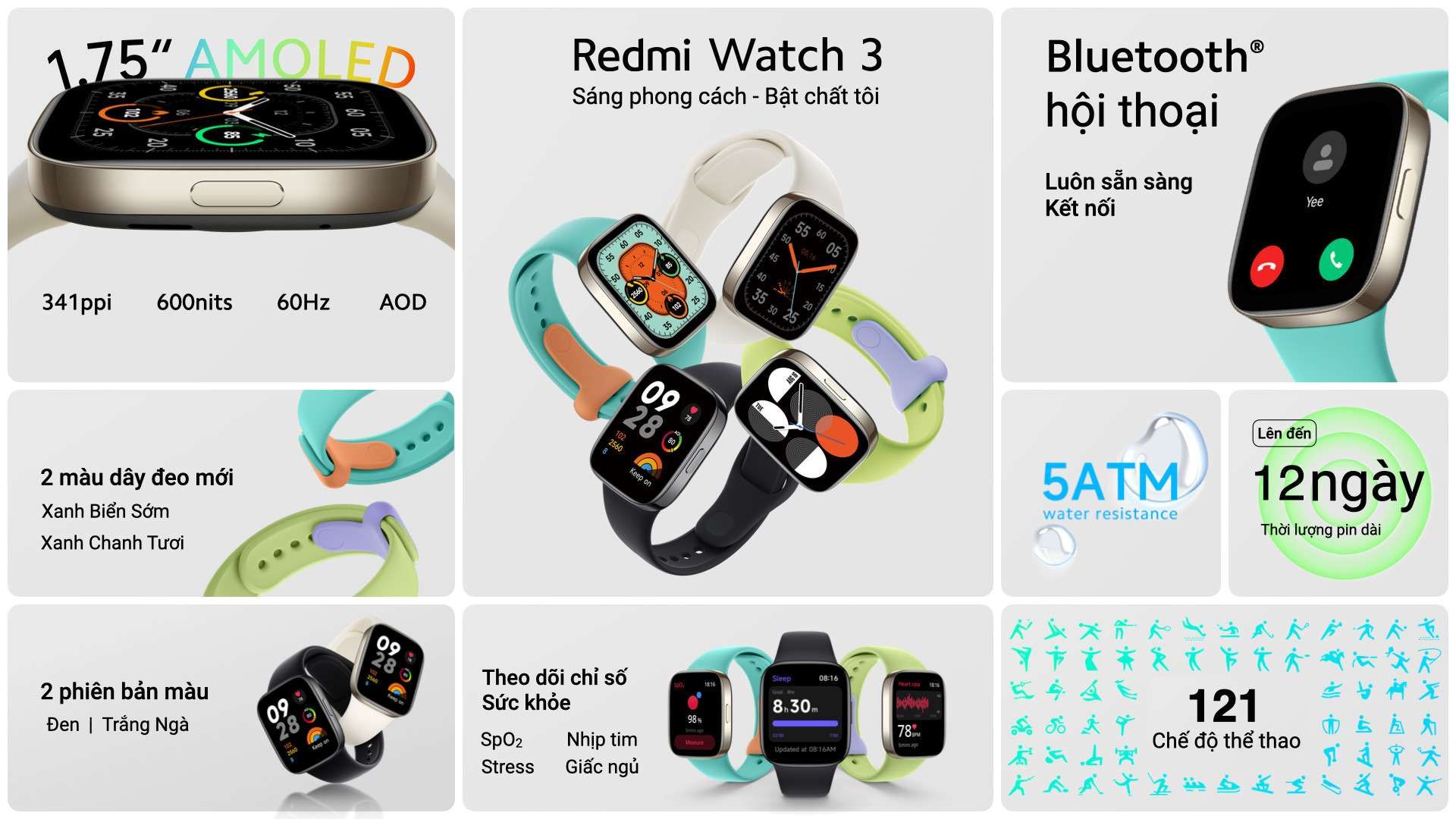 Xiaomi ra mắt đồng hồ thông minh Redmi Watch 3 Xiaomi ra mắt đồng hồ thông minh Redmi Watch 3