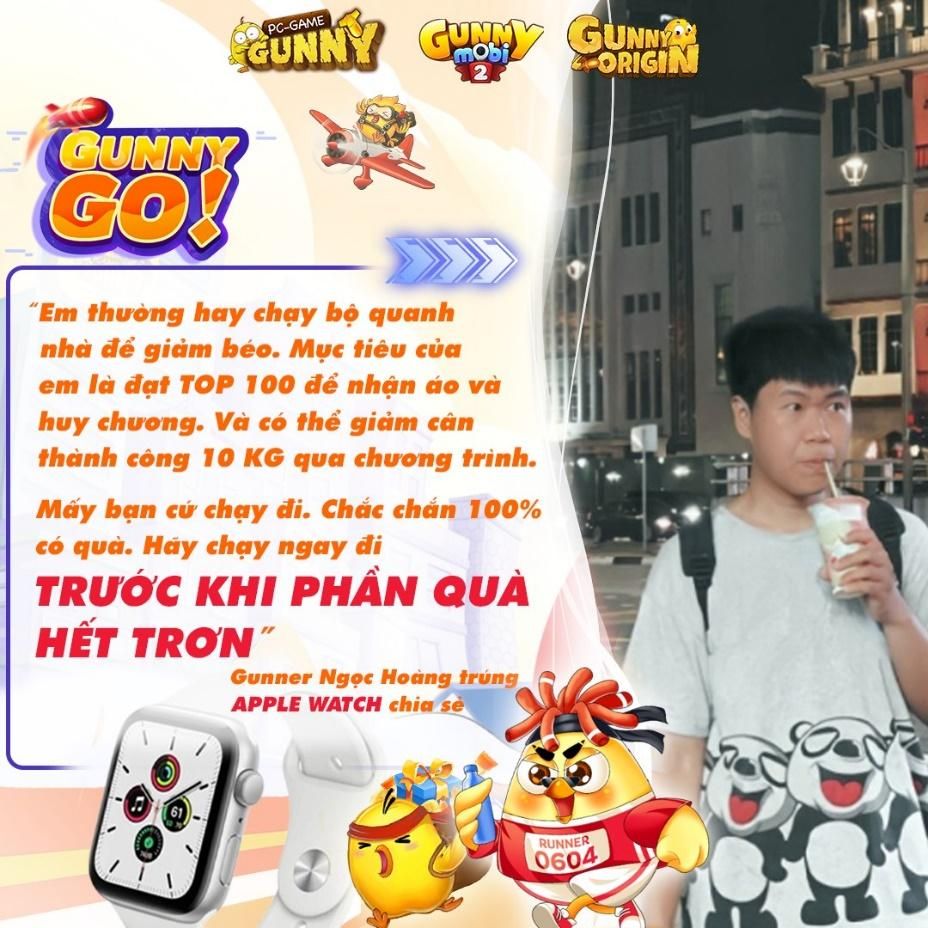 Hơn 4000 game thủ tham gia giải chạy bộ Gunny GO! Hơn 4000 game thủ tham gia giải chạy bộ Gunny GO!